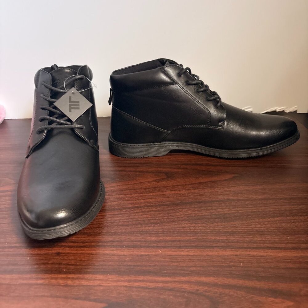 London Fog Collection Memory Foam LFM-Tyler Chukka Black Office Wear Party 11M - Picture 2 of 6